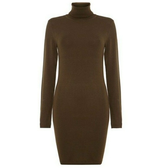 Michael Kors Dresses & Skirts - Michael kors brown turtleneck sweater dress